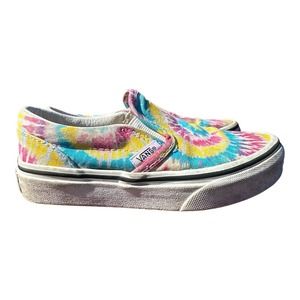 VANS SPIRAL TIE DIE SLIP ON SHOES KIDS US 12